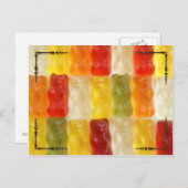 ゴム製のクマ ポストカード (正面/裏面)