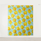 ゴム製のダックのバスパターン タペストリー (正面)