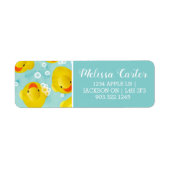 ゴム製のダックのバスパターン ラベル (正面)