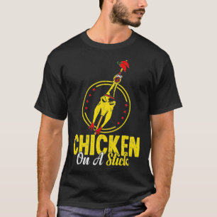 ゴム製のチキンチキおもしろいンの棒 Tシャツ