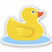 ゴム製の水鳥 シール (正面)
