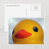 ゴム製の鴨頭 ポストカード (正面/裏面)