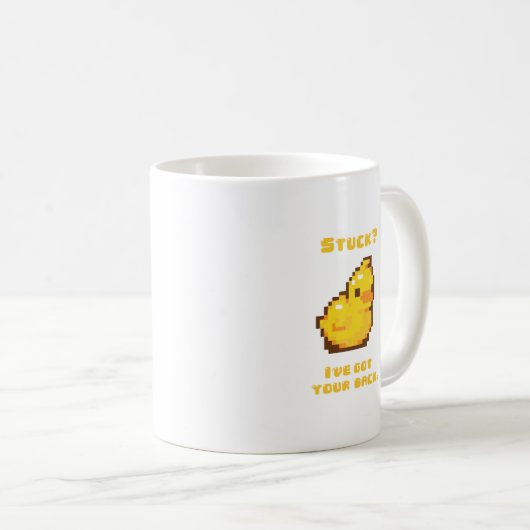 ゴム製アヒルちゃんのプログラミング コーヒーマグカップ (正面右)