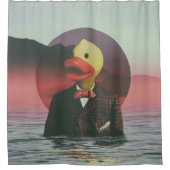 ゴム製アヒルちゃん シャワーカーテン (正面)