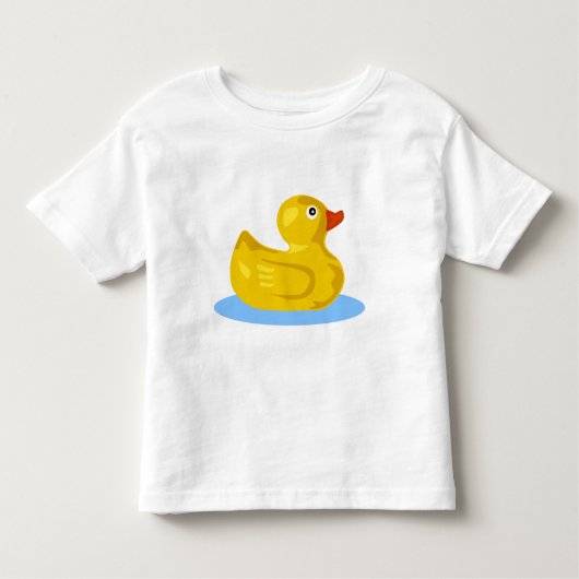 ゴム製アヒルちゃん トドラーTシャツ (正面)