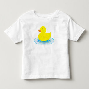 ゴム製アヒルの幼児のひだのティー トドラーTシャツ