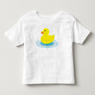 ゴム製アヒルの幼児のひだのティー トドラーTシャツ