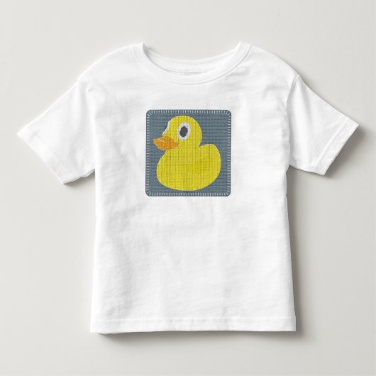 ゴム製アヒルの幼児のTシャツ トドラーTシャツ (正面)
