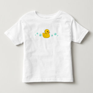ゴム製アヒルパターン トドラーTシャツ