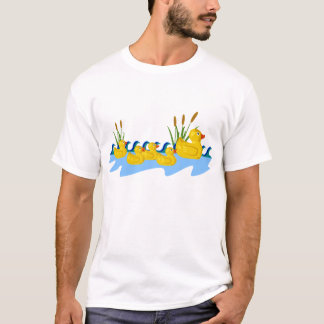 ゴム製アヒル家族のTシャツ Tシャツ