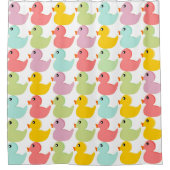 ゴム製アヒル シャワーカーテン (正面)