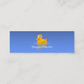 ゴム製アヒル スキニー名刺 (裏面)