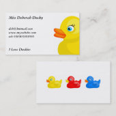 ゴム製アヒル、 名刺 (正面/裏面)