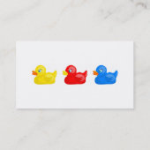 ゴム製アヒル、 名刺 (裏面)