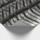 ゴム製タイヤのスタイルの車のな質 ラッピングペーパー (角)