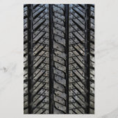 ゴム製タイヤのスタイルの車のな質 便箋 (正面)