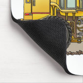 ゴム製タイヤの積込み機の建設用機器 マウスパッド (コーナー)