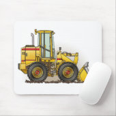 ゴム製タイヤの積込み機の建設用機器 マウスパッド (マウス)