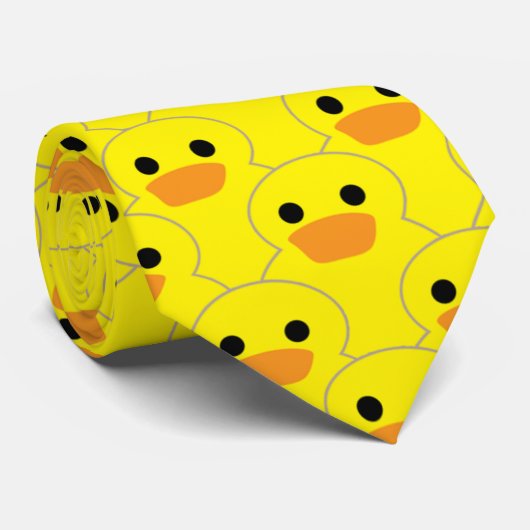 ゴム製ダッキーのタイの大きく黄色いアヒルちゃん ネクタイ (ロール)