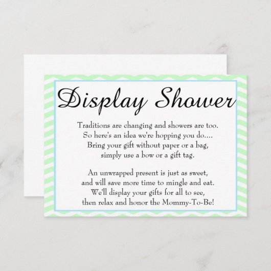 ゴム製ダッキーのベビーシャワーの表示シャワーカード エンクロージャーカード (正面/裏面)