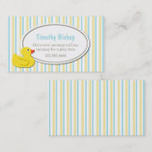 ゴム製ダッキーの演劇の日付カード コーリングカード (正面/裏面)