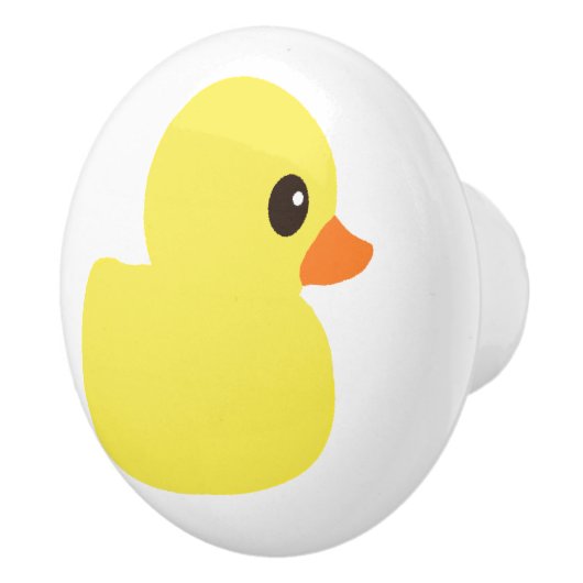 "ゴム製ダッキーの"ドレッサーの引出しのノブ セラミックノブ (右)