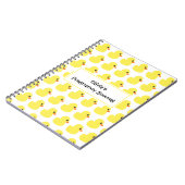 "ゴム製ダッキーの"ノート ノートブック (左側)