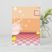 ゴム製ダッキー(アヒルちゃん)の時間 招待状 (スタンド正面)