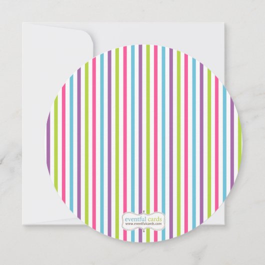 ゴム製ブレスレットの誕生日のパーティの招待状 招待状 (裏面)