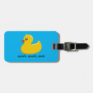 ゴム製Duckieの荷物のラベル ラゲッジタグ