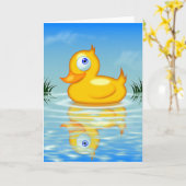 ゴム製Quackling カード (黄色い花)
