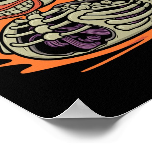 ゴム鴨の骨格ゴムダッキーコスチュームパーティー ポスター (角)