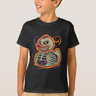 ゴム鴨の骨格ゴムダッキーコスチュームパーティー Tシャツ
