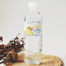 ゴム鴨用誕生日水瓶ラベル ペットボトルラベル