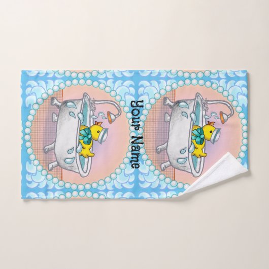 ゴム鴨風呂 ハンドタオル (ハンドタオル)