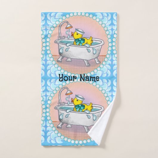 ゴム鴨風呂 ハンドタオル (ハンドタオル)