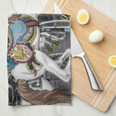 ゴメリーーラウンド回転木馬 キッチンタオル (四つ折り)