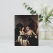 ゴヤ・イ・ルシアン、フランシスコ・デ・マジャスオン・ア・バルコニー ポストカード (スタンド正面)