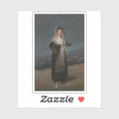 ゴヤ – マルケサ・デ・サンティアゴポートレート シール (シート)