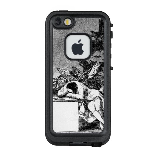 ゴヤ「理性の眠りは怪物たちを生み出す」 LifeProof iPhoneケース (裏面)