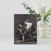 ゴヤ、鍛冶屋c.1819油（キャンバス）、191 x 121 c ポストカード (スタンド正面)