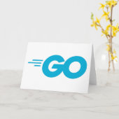 ゴランロゴ（プログラミング言語に切り替え） カード (黄色い花)