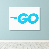 ゴランロゴ（プログラミング言語に切り替え） キャンバスプリント (インサイチュ (ウッドフロア))