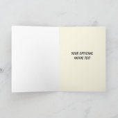 ゴリおもしろいラカスタムグリーティングカード カード (内部)