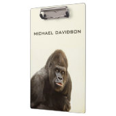 ゴリおもしろいラカスタムモノグラムのクリップボード クリップボード (左)