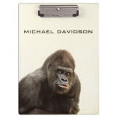 ゴリおもしろいラカスタムモノグラムのクリップボード クリップボード (正面)