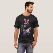 ゴリおもしろいラバニークールイースター、かわいい& Edgy A Tシャツ (正面フル)