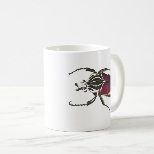 ゴリアテのカブトムシ コーヒーマグカップ (正面右)