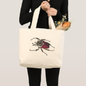 ゴリアテのカブトムシ ラージトートバッグ (正面(商品))