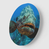 ゴリアテの大西洋のハタ ラージ壁時計 (傾斜)